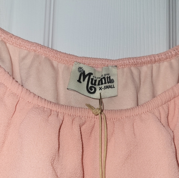 Show Me Your Mumu Ruffle Dress Size X Small Peach - Picture 8 of 8